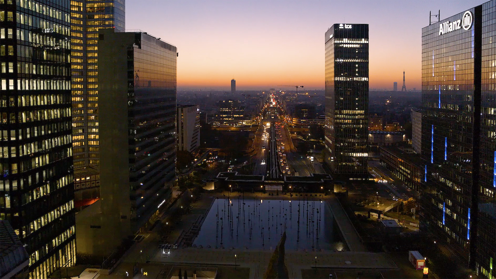 Paris La Défense - drone