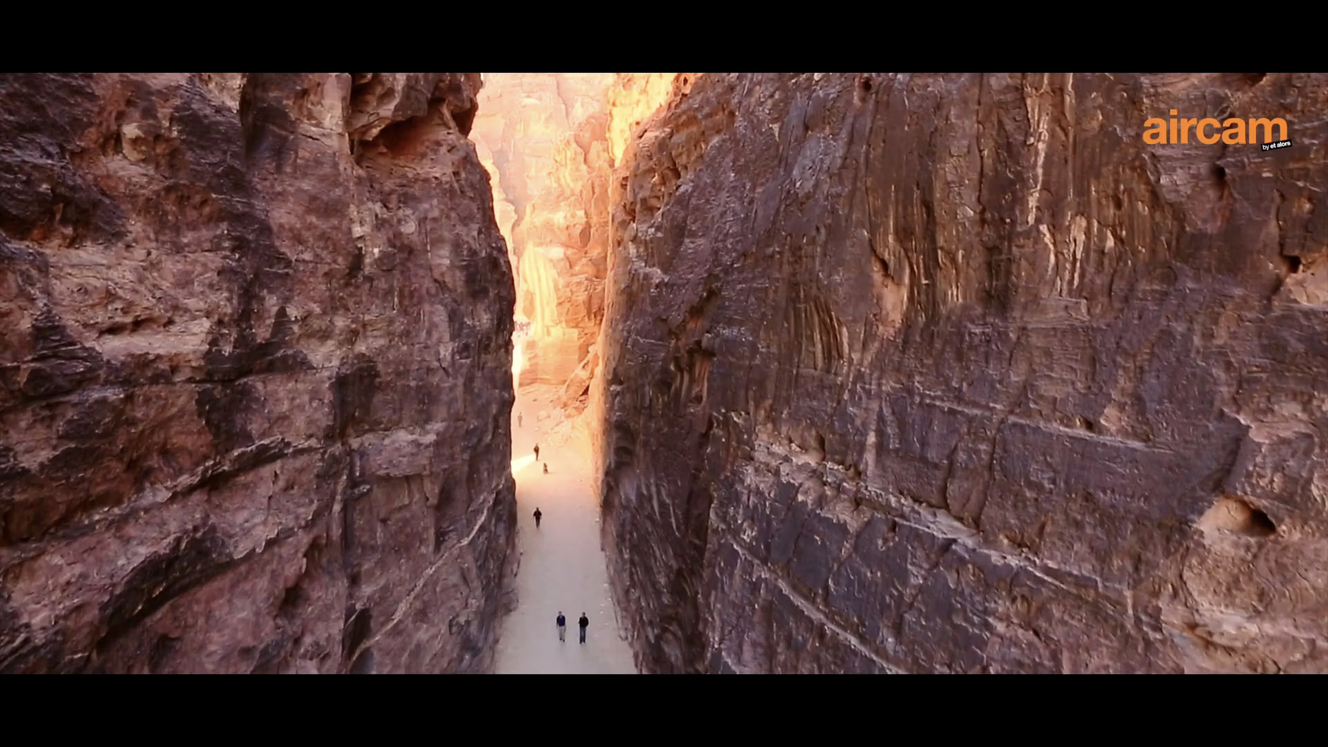 Vue aérienne drone du site de Petra en Jordanie